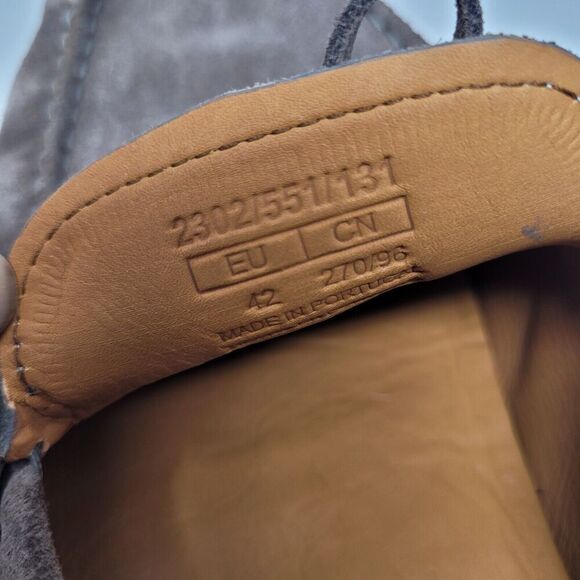 Massimo Dutti Shoes Mens EU42 US9 Brown Suede Driving Loafers Tie Slip On - Picture 10 of 12